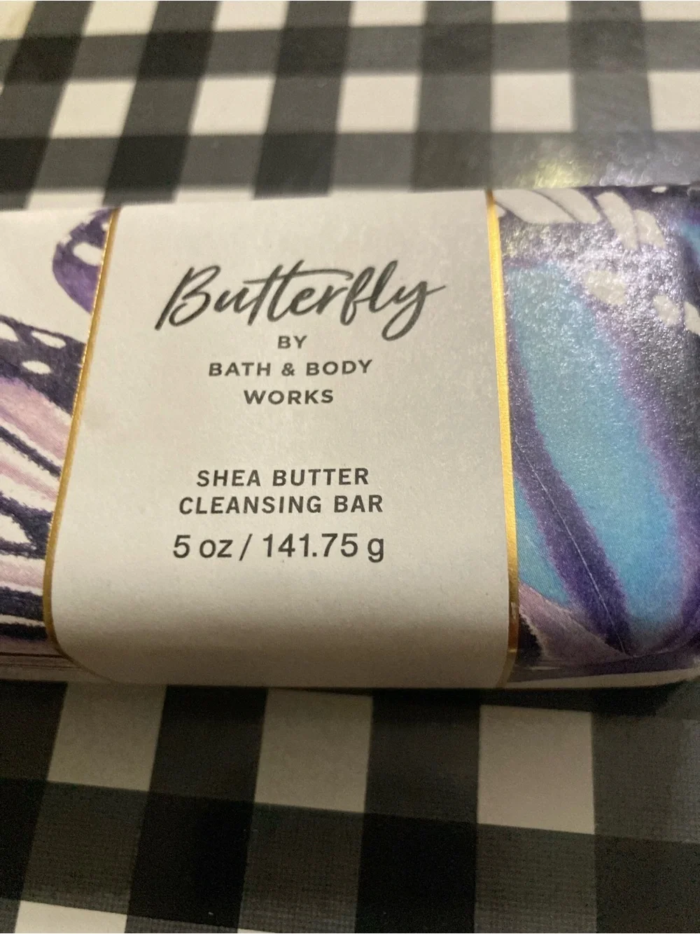 Bath & Body Works Butterfly Shea Butter Cleansing Bar - 5 oz size NWT